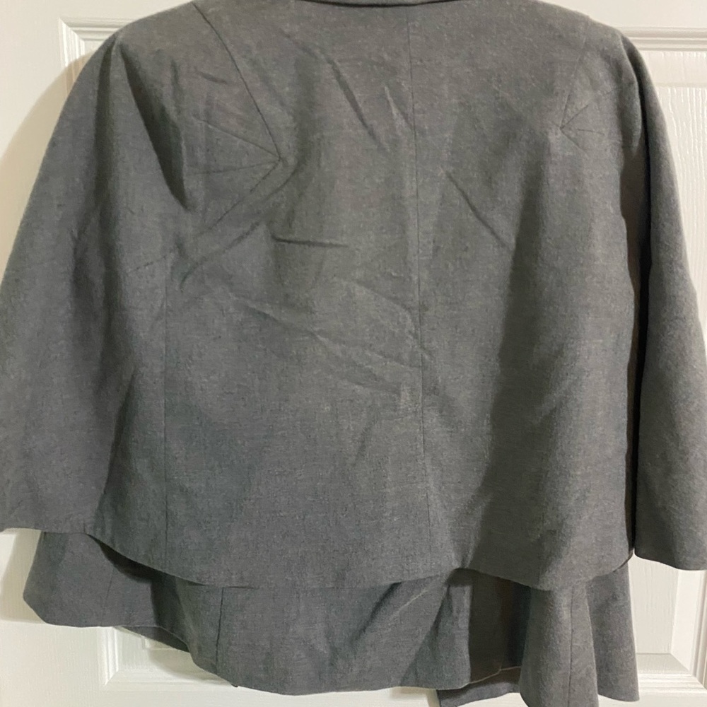 Women's Gray Double-Breasted Blazer - Picture 7 of 7